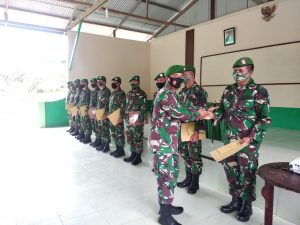 Dandim 0115/Simeulue Memberikan Pengarahan Sekaligus Pelepasan Bintara Reguler yang Akan Pindah Satuan Baru