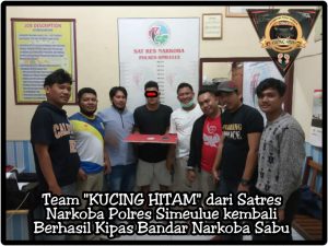 Team KUCING HITAM Satres Narkoba Polres Simeulue kembali Berhasil Amankan Bandar Narkoba Jenis Sabu