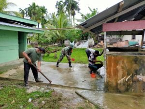 Babinsa Koramil 03/Teupah Selatan Laksanakan Jumat Bersih