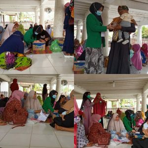 Mahasiswa KKN P-048 Ikut Serta Dalam Kegiatan Posyandu Di Gampong Matang Kumbang Aceh Utara