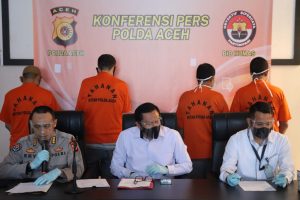 Polda Aceh Gelar Konferensi Pers Pengungkapan Dua Kasus Penipuan