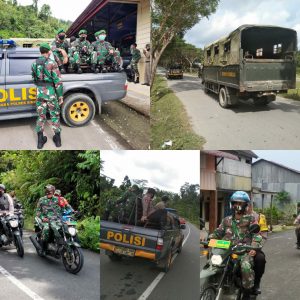 TNI-POLRI Patroli Dalam Rangka Antisipasi Milad GAM Agar Tercipta Suasana Yang Aman dan Kondusif di Kabupaten Simeulue