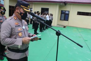 Polres Simeulue Menggelar Apel Pencanangan Zona Integritas (ZI) Menuju WBK dan WBBM