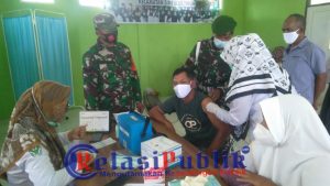 Kodim 0115/Simeulue Gelar Vaksinasi Kepada Purnawirawan TNI AD, Warakawuri dan Keluarga