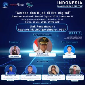 Literasi Digital Kabupaten Aceh Barat Bertema Cerdas dan Bijak Di Era Digital