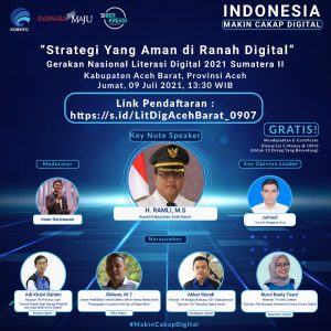 Literasi Digital Kabupaten Aceh Barat Bertema ” Startegi Yang Aman Di Ranah Digital”
