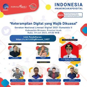 Literasi Digital Di Kabupaten Bireuen Bertema ” Keterampilan Digital Yang Wajib Di Kuasai”