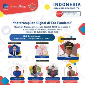 Literasi Digital Aceh Barat Bertema “Keterampilan Digital di Era Pandemi”