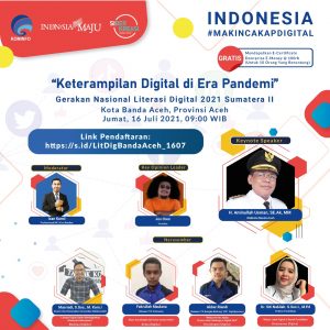 Literasi Digital Kota Banda Aceh Bertema ” Keterampilan Digital di Era Pandemi “