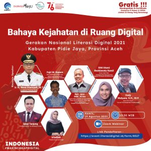Literasi Digital Kabupaten Pidie Jaya Bertema ” Bahaya Kejahatan di Ruang Digital “